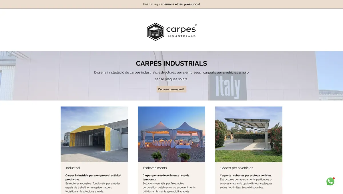 Web de Carpes Industrials