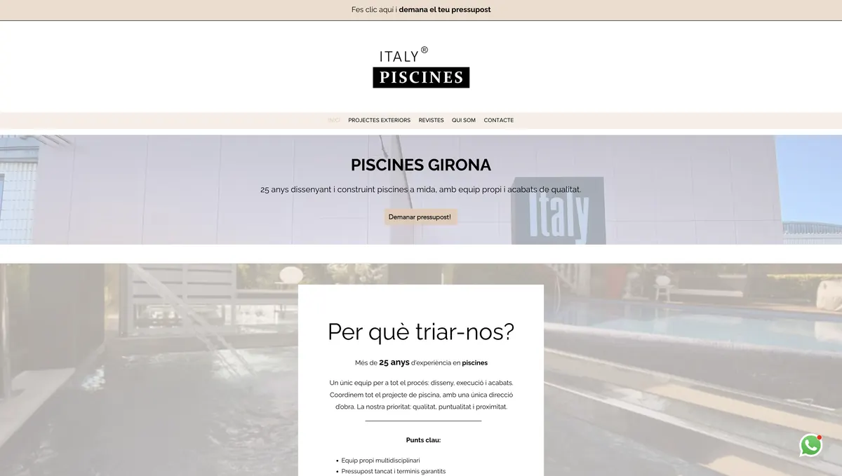 Web de Piscines Girona
